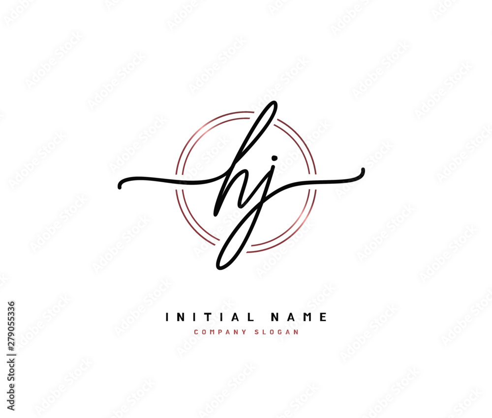 H J HJ Beauty vector initial logo, handwriting logo of initial signature, wedding, fashion, jewerly, boutique, floral and botanical with creative template for any company or business. H J HJ Beauty vector initial logo, handwriting logo of initial signature, wedding, fashion, jewerly, boutique, floral and botanical with creative template for any company or business.