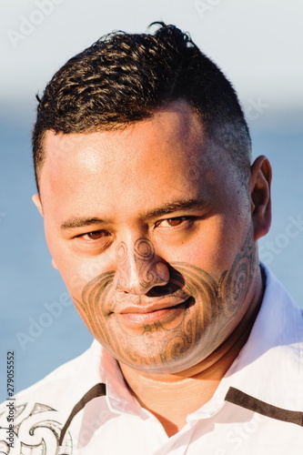 Portrait of a handsome young Maori Man