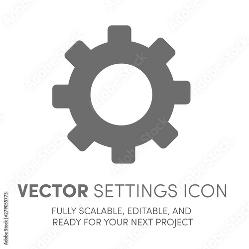 Ecommerce Vector Settings Icon 