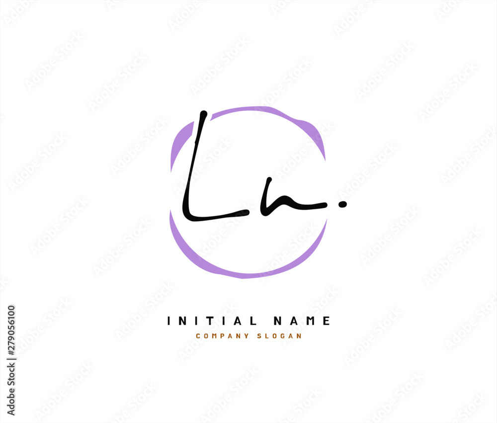 L N LN Beauty vector initial logo, handwriting logo of initial signature, wedding, fashion, jewerly, boutique, floral and botanical with creative template for any company or business. L N LN Beauty vector initial logo, handwriting logo of initial signature, wedding, fashion, jewerly, boutique, floral and botanical with creative template for any company or business.