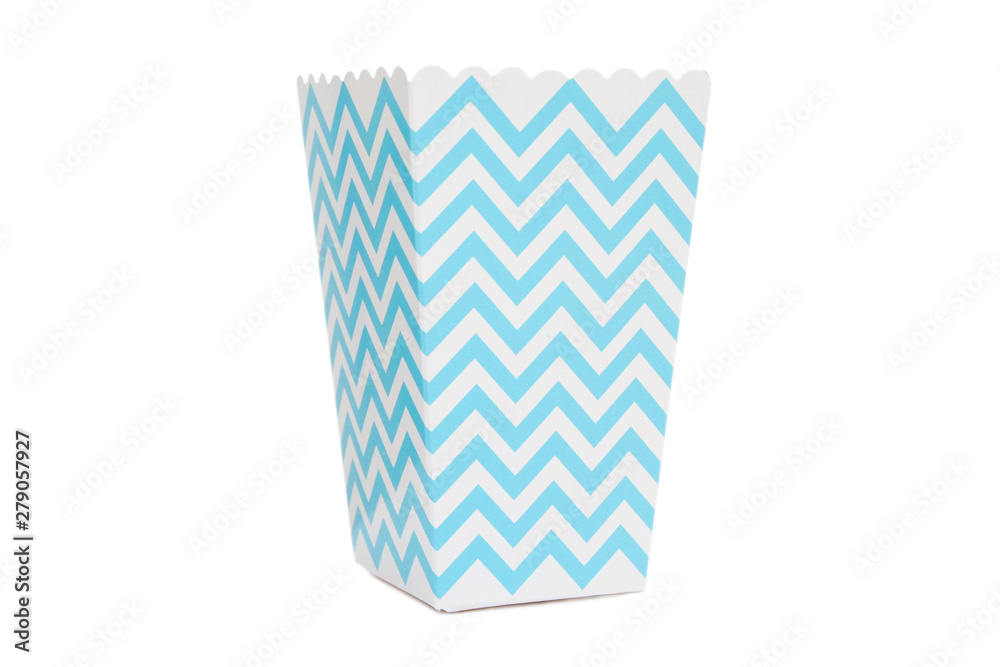 blue chevron popcorn box blue chevron popcorn box