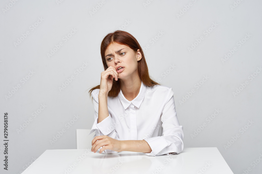 young businesswoman talking on mobile phone