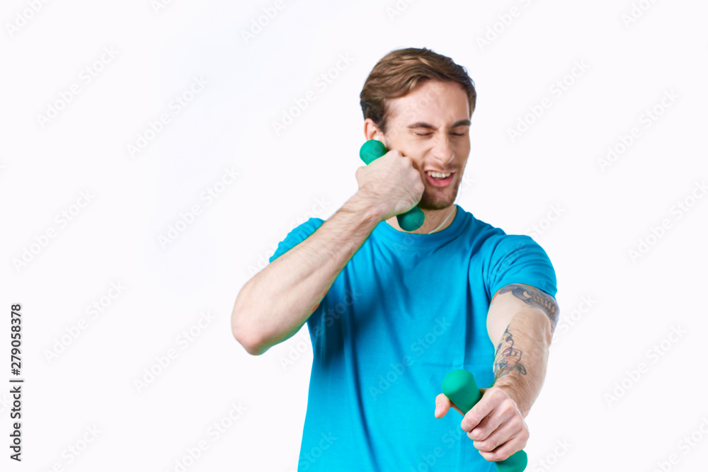 young man with thumbs up gesture isolated on white young man with thumbs up gesture isolated on white