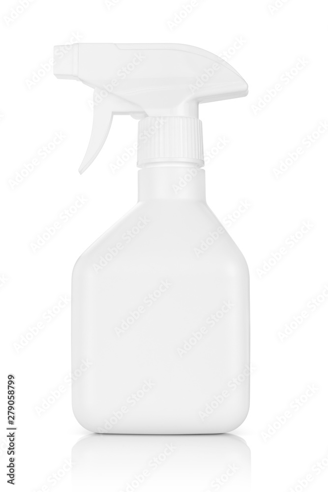 white plastic spray bottle isolated on white background white plastic spray bottle isolated on white background
