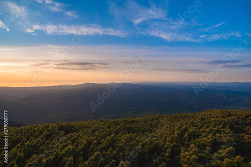 Sunset on the volcano