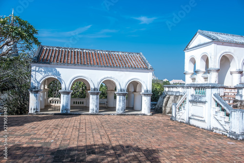 Khao Wang palance or Phra Nakhon Khiri Historical Park  The old palace on the mountain in Phetchaburi provine  Thailand.