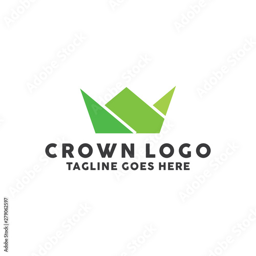 Colorful Crown logo design template. Premium and Modern Icon. Creative Symbol. Shape Crown Logotype.