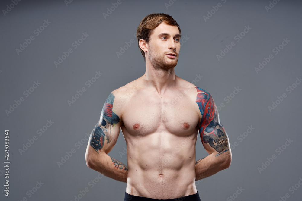 portrait of muscular man portrait of muscular man