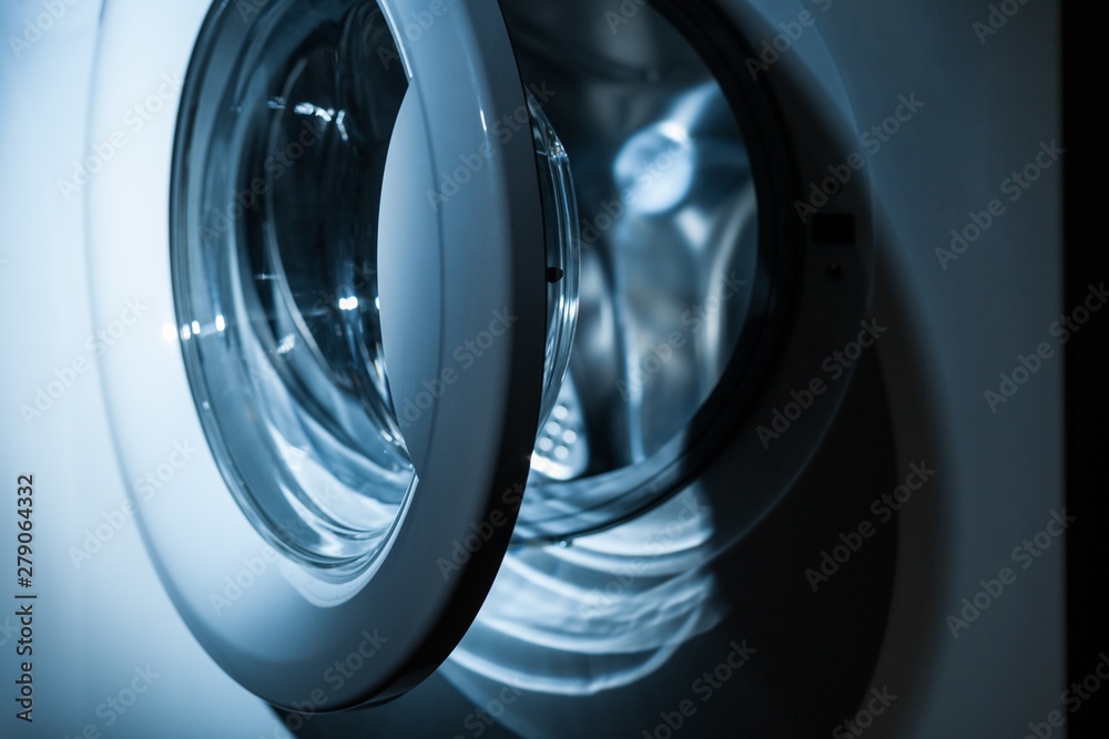 Closeup of Washing Machine with Empty Drum Closeup of Washing Machine with Empty Drum