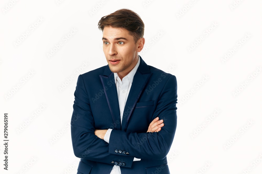 portrait of a businessman isolated on white portrait of a businessman isolated on white