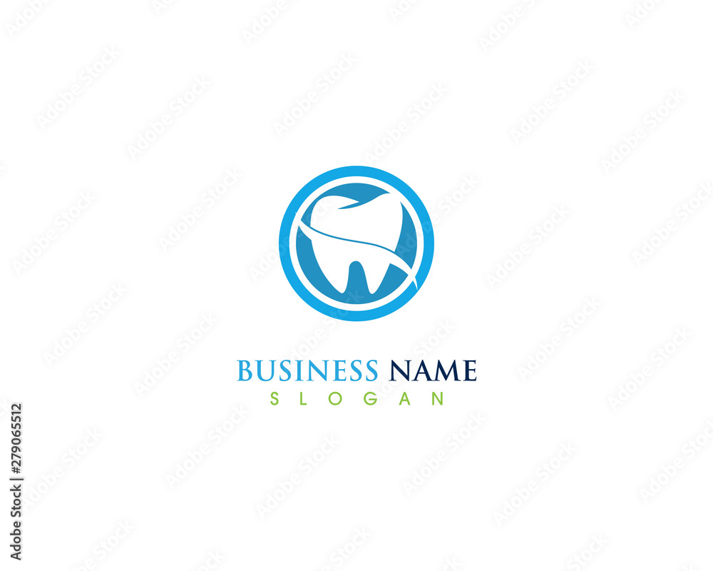 Dental care health logo design template Dental care health logo design template
