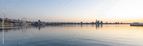 Baku Bay at predawn hours