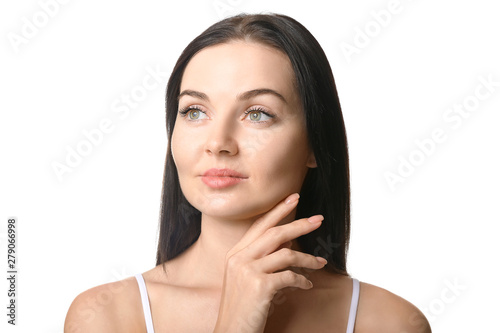 Beautiful young woman with ...