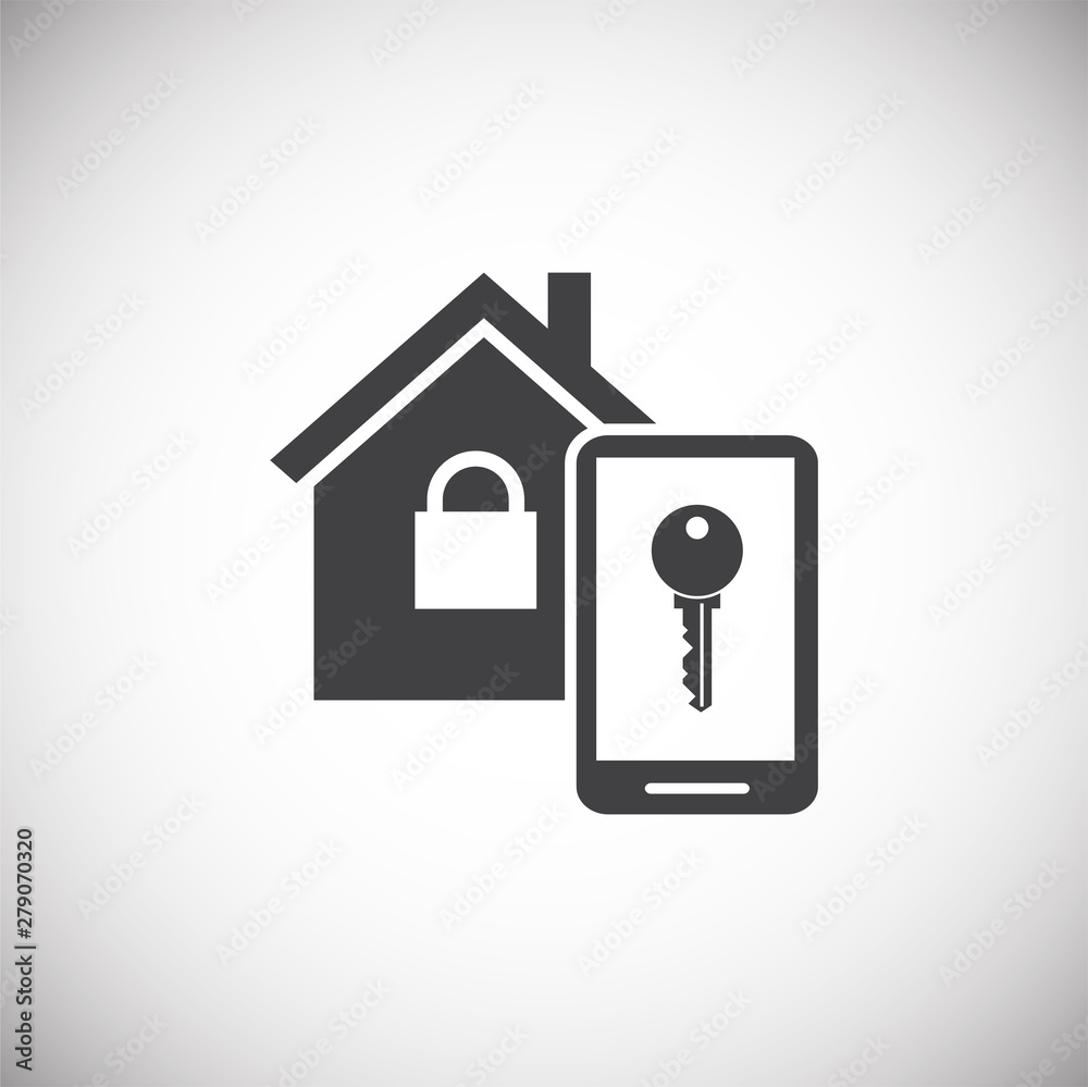 Smart lock icon on background for graphic and web design. Simple illustration. Internet concept symbol for website button or mobile app. Smart lock icon on background for graphic and web design. Simple illustration. Internet concept symbol for website button or mobile app.