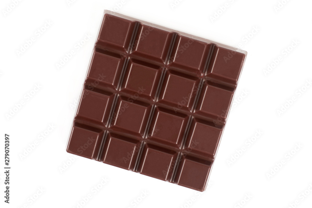 Dark chocolate bar isolated on a white background. Dark chocolate bar isolated on a white background.