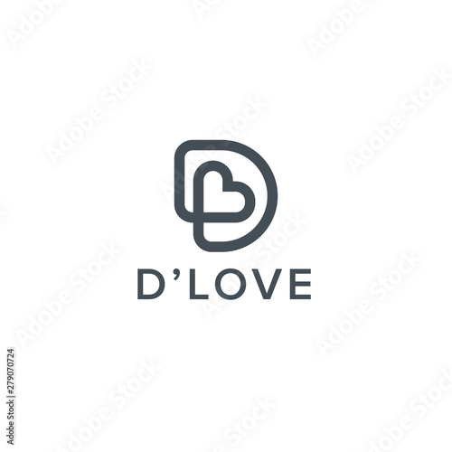 d love  logo design