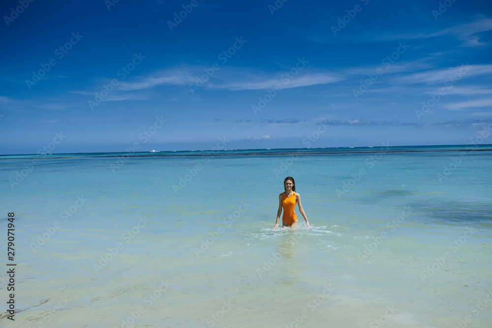 young woman on the beach
