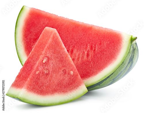 Watermelon slice isolated Clipping Path photo