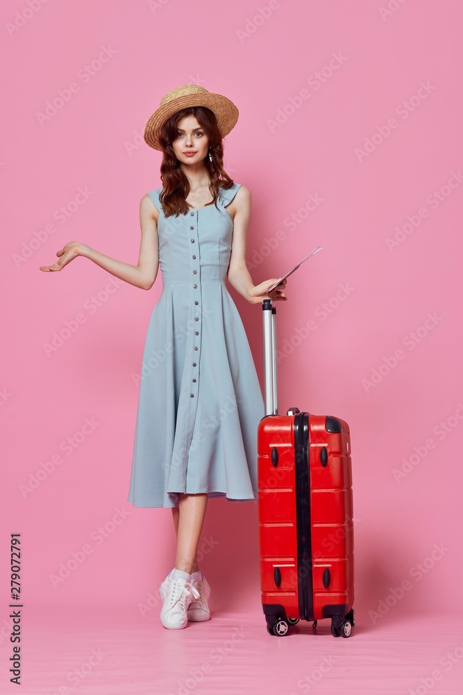 girl with suitcase