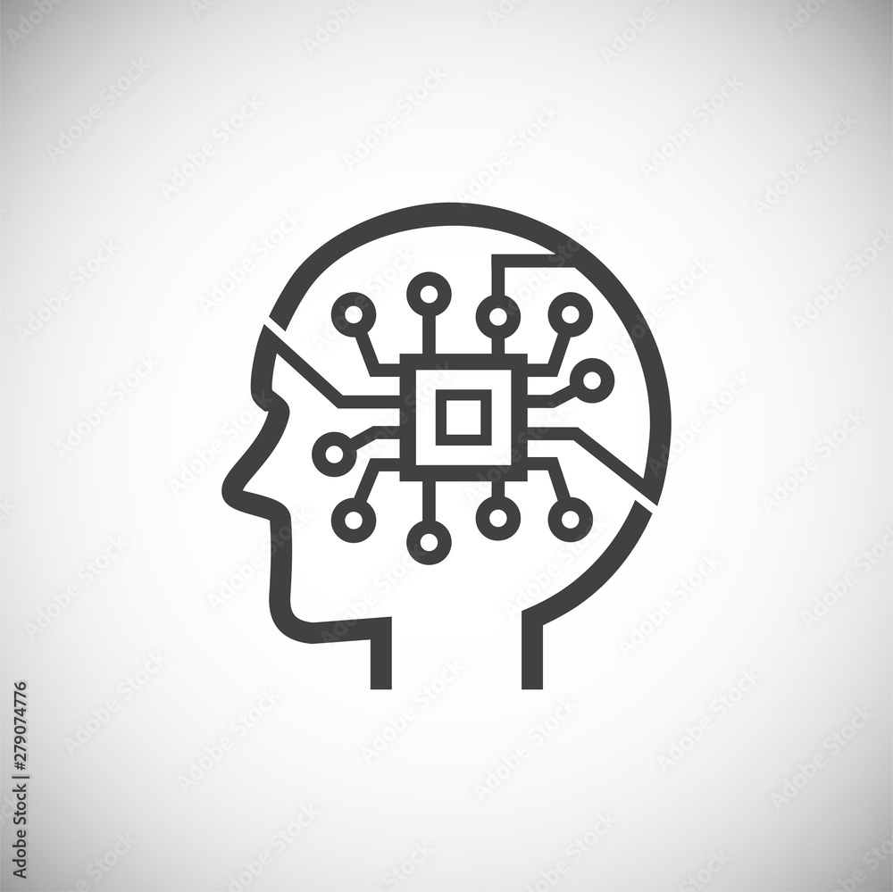 AI icon on background for graphic and web design. Simple illustration. Internet concept symbol for website button or mobile app. AI icon on background for graphic and web design. Simple illustration. Internet concept symbol for website button or mobile app.