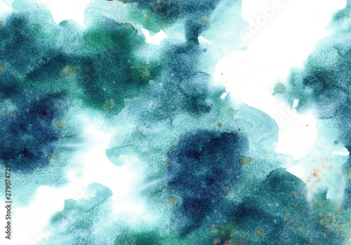 Abstract watercolor background for graphic design  hand painted on paper