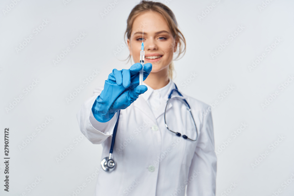 young doctor with syringe young doctor with syringe