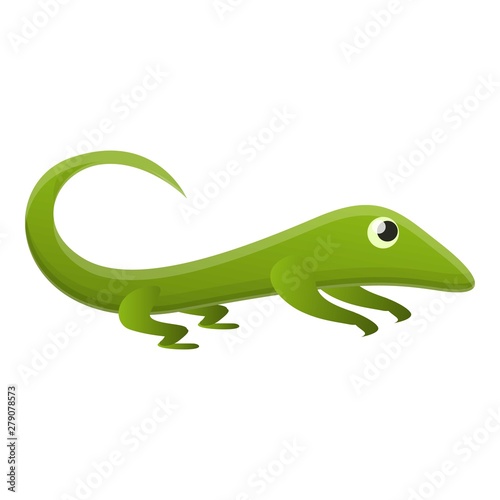 Zoo lizard icon. Cartoon of zoo lizard vector icon for web design isolated on white background