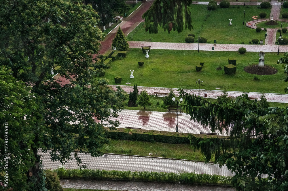 Obraz premium Rain in the mountains