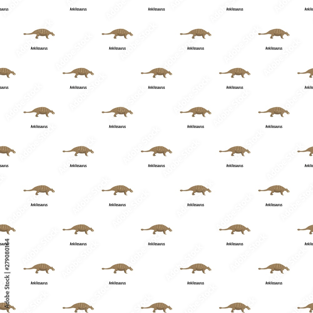 Ankilosaurus pattern seamless vector repeat for any web design Ankilosaurus pattern seamless vector repeat for any web design
