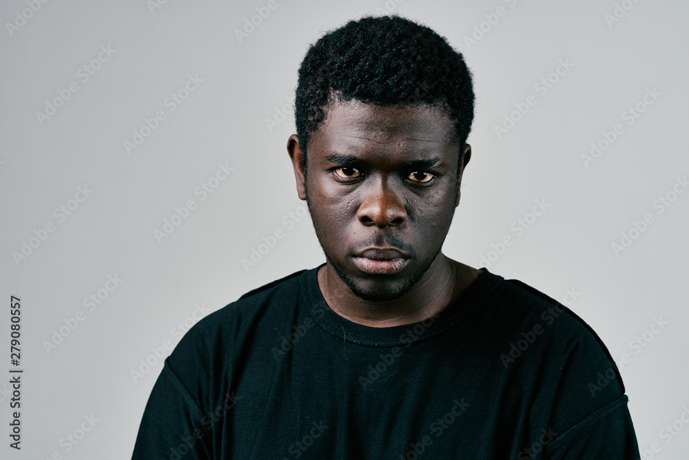 portrait of a man isolated on black background portrait of a man isolated on black background