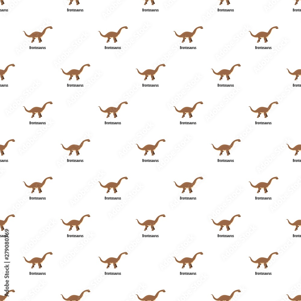 Brontosaurus pattern seamless vector repeat for any web design