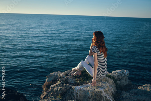 woman on the beach