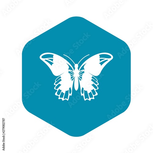 Admiral butterfly icon. Simple illustration of admiral butterfly vector icon for web