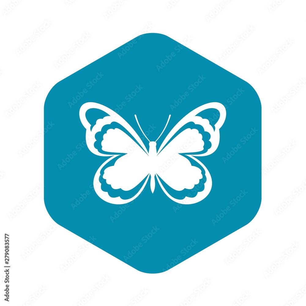 Small butterfly icon. Simple illustration of small butterfly vector icon for web