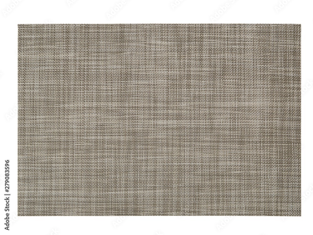 Fototapeta premium Rectangular serving napkin. Empty tablecloth on white background