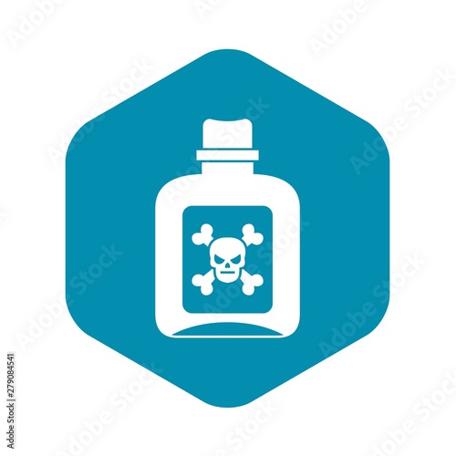 Poison icon. Simple illustration of poison vector icon for web