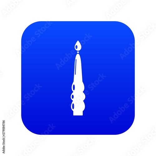 Candle dinner icon. Simple illustration of candle dinner vector icon for web
