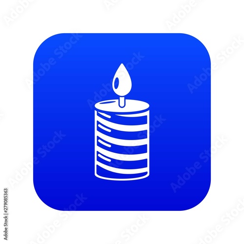 Candle holiday icon. Simple illustration of candle holiday vector icon for web