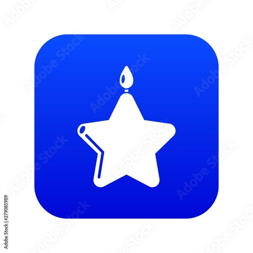 Candle star icon. Simple illustration of candle star vector icon for web