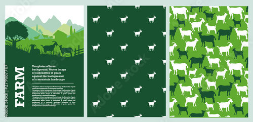 Agricultural brochure layout design. Background for covers  flyers  banners.