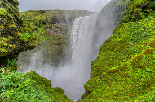 Iceland  Sk  gafoss waterfall