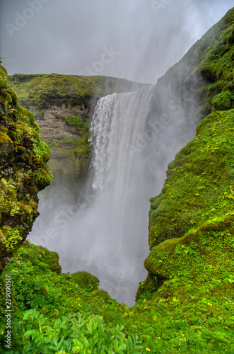 Iceland  Sk  gafoss waterfall