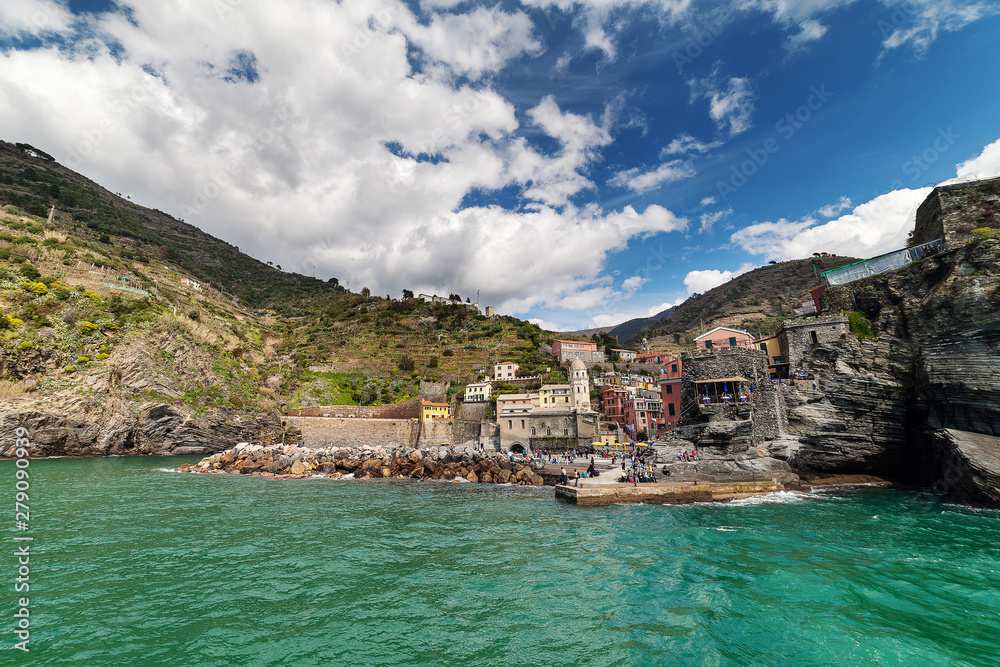 Vernazza village in Cinque Terre, Italy.