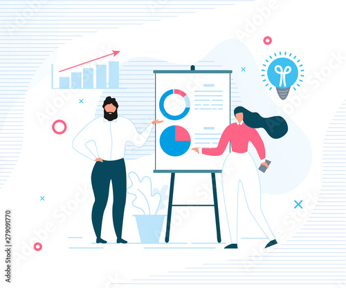 People Office Worker Report Showing Statistics