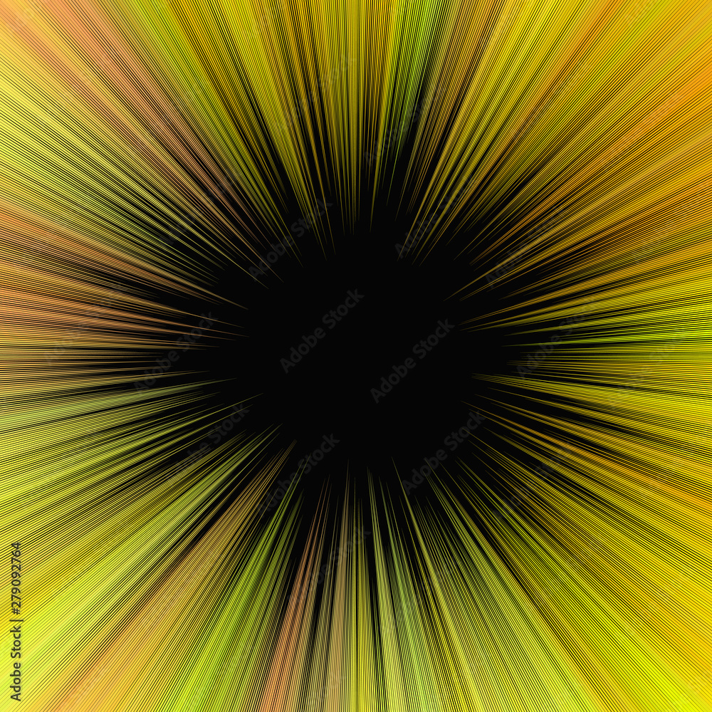 Yellow psychedelic geometrcial exlosive concept background - vector ray burst design Yellow psychedelic geometrcial exlosive concept background - vector ray burst design