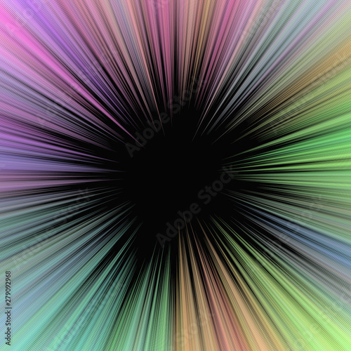 Colorful psychedelic abstract star burst background - vector explosive illustration