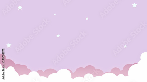 Abstract kawaii Colorful Sky background. Soft gradient pastel Comic graphic. Concept for wedding card design or presentation