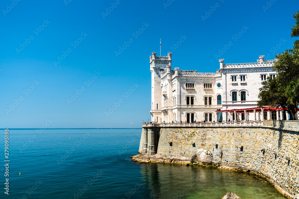 Miramare Castle near Trieste in Italy
