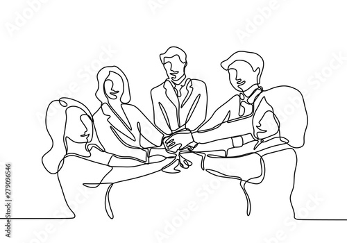 Continuous line drawing of ...