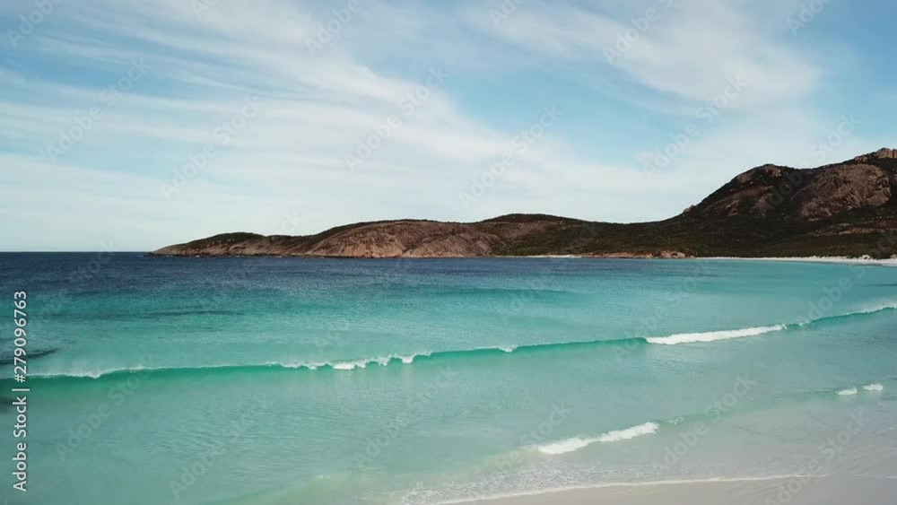 Aerial of beautiful pristine beach and sea in Australia Aerial of beautiful pristine beach and sea in Australia